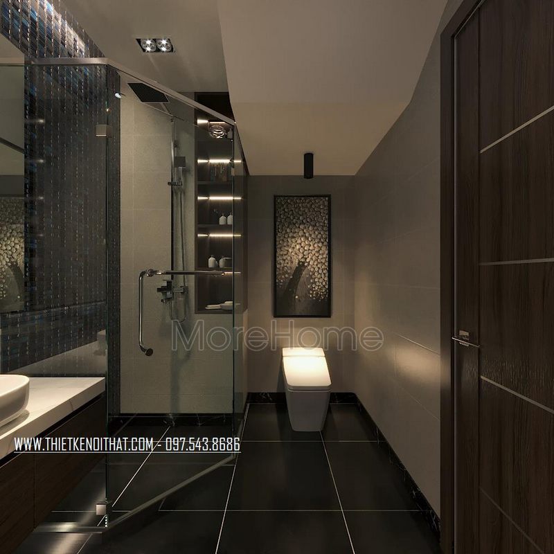 Thiết kế nội thất phòng tắm biệt thự Ecopark Văn Giang 